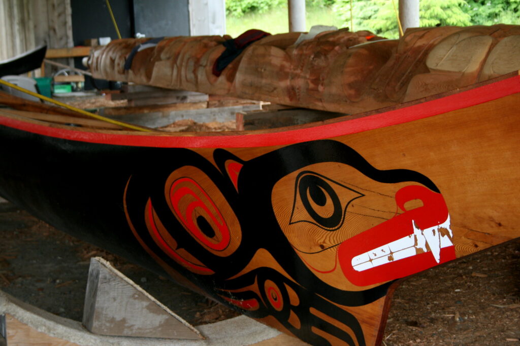 Totem in Haida Gwaii.