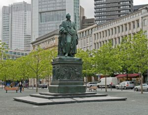 Goethedenkmal in Frankfurt.